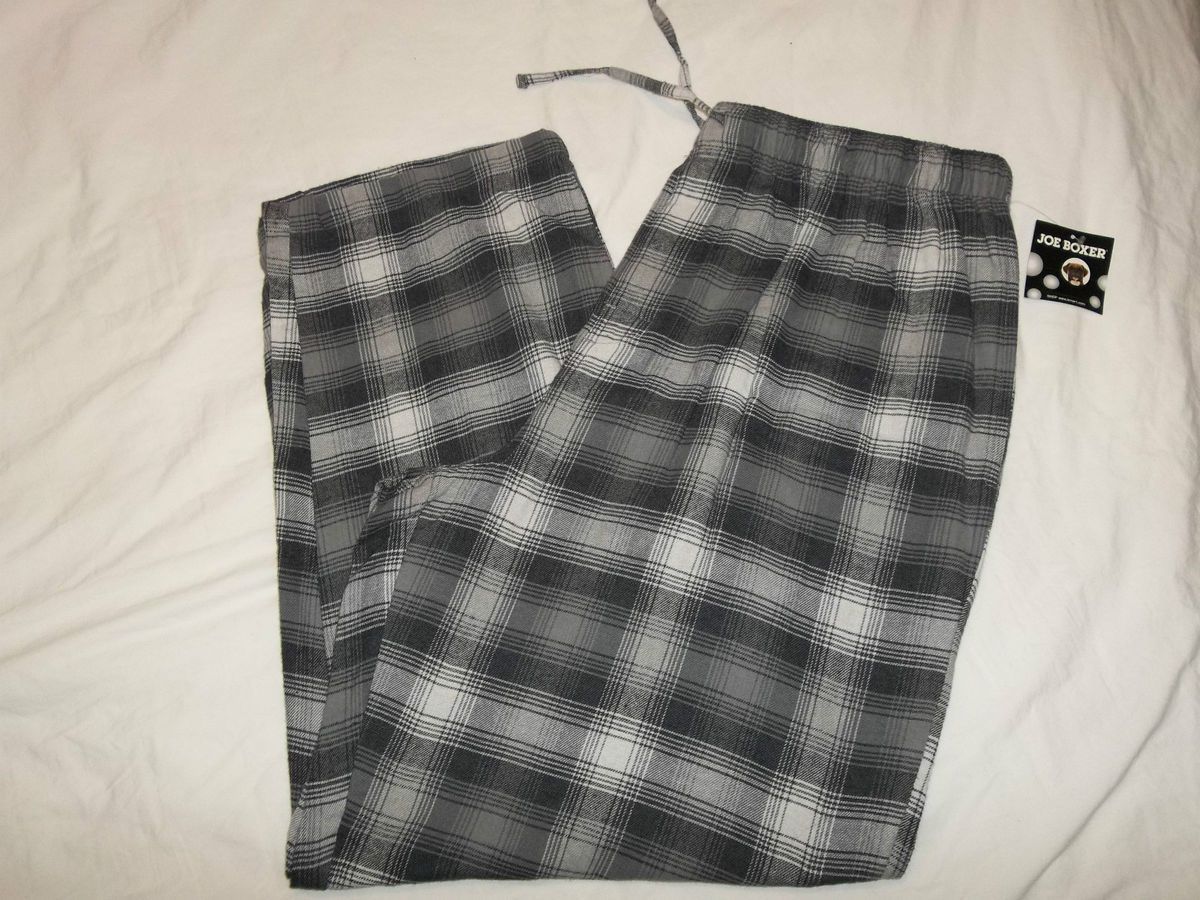 Mens Flannel Sleep Lounge Pajama Pants Joe Boxer Plaid Size Medium New 