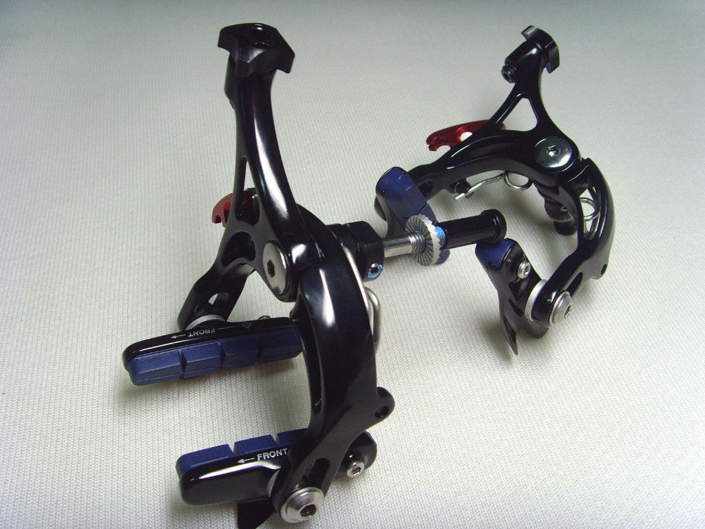 Super Light Road Bike Brake Calipers Front Rear Set Black