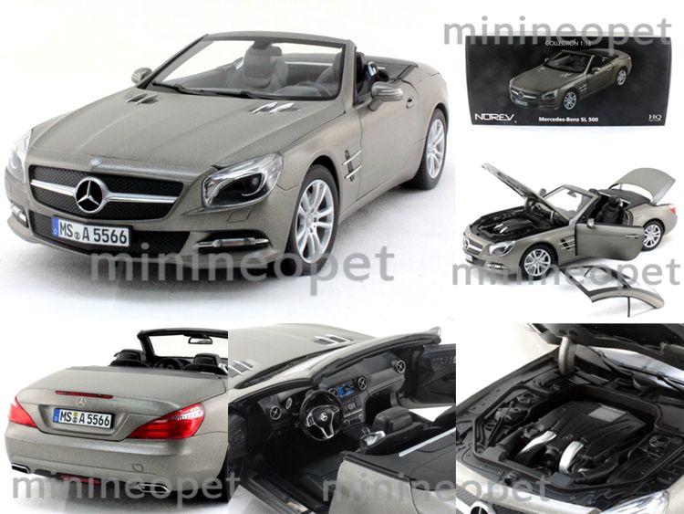 Norev 183590 2012 12 Mercedes Benz SL 500 Class 1 18 Diecast Dark Matt 