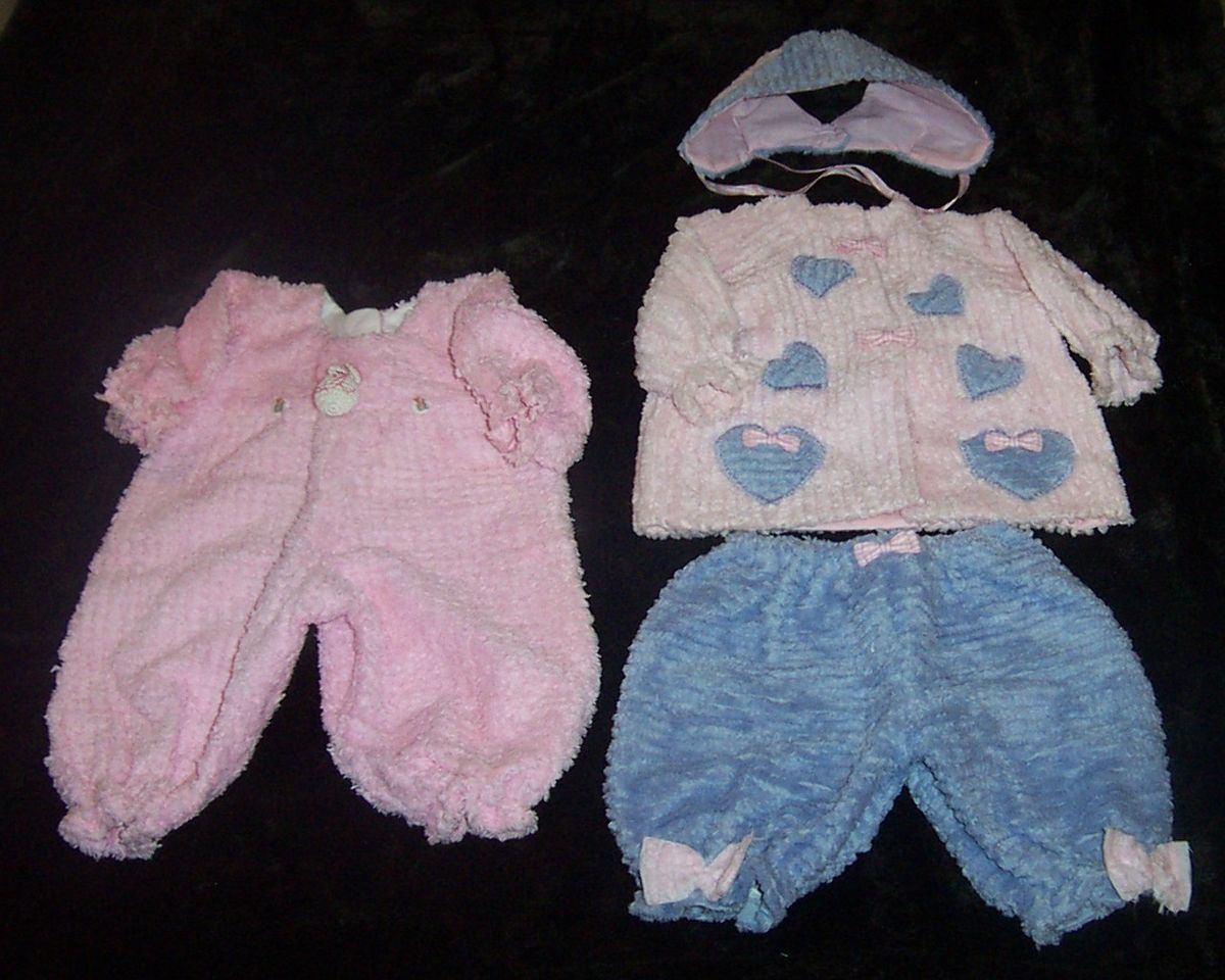 BERENGER REBORN CHENILLE 20 22 OUTFITS Newborn Romper 3 Pc Suit BABY 