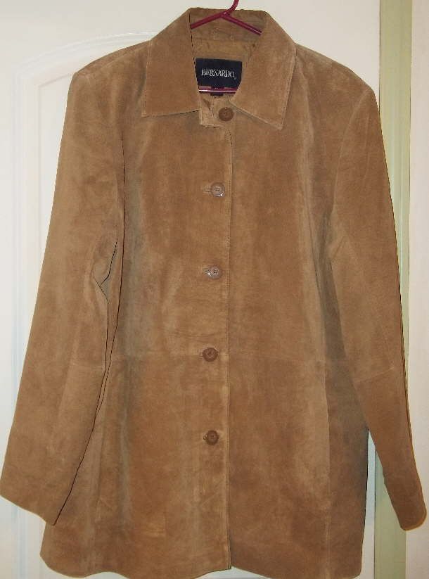 Bernardo Light Brown Genuine Leather Nice Jacket XL