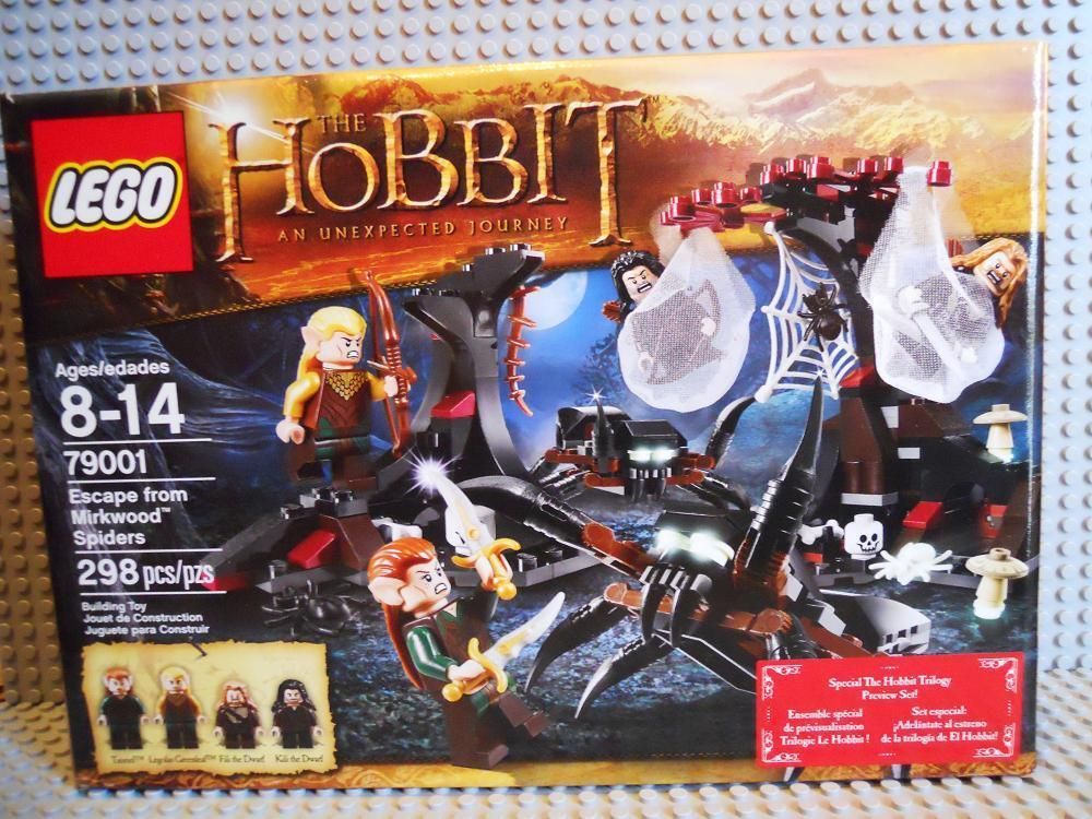 LEGO HOBBIT ESCAPE FROM MIRKWOOD SPIDERS 79001 NEW FILI DWARF KILI 