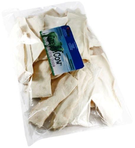 green cow rawhide dog bones natural chips 16 ounce bag pack of 4