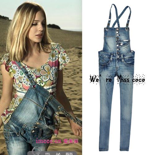 HOT NEW Stunning Slim Fornarina Stylish Cool Suspenders Jumpsuits 