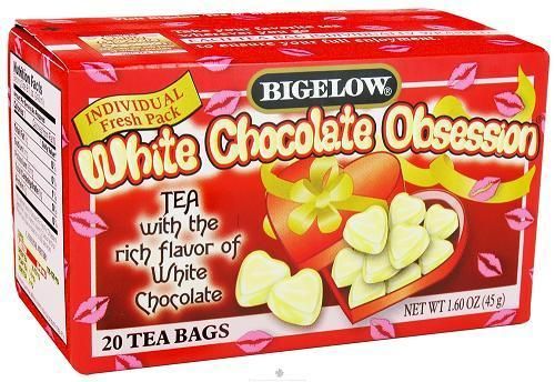 BIGELOW WHITE CHOCOLATE OBSESSION TEA FABULOUS FLAVOR 20 FRESH PACK 