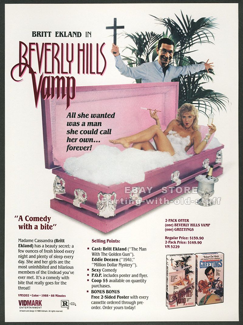 Beverly Hills Vamp    Britt Ekland     Original 1989 video 