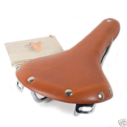 Gyes GS 06 Leather Bike Bicycle Saddle Honey Racing 560 012