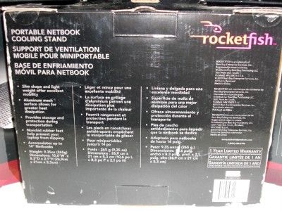 Rocketfish RF Cmetstnd Metal Portable Netbook Cooling Stand 25 Pack 