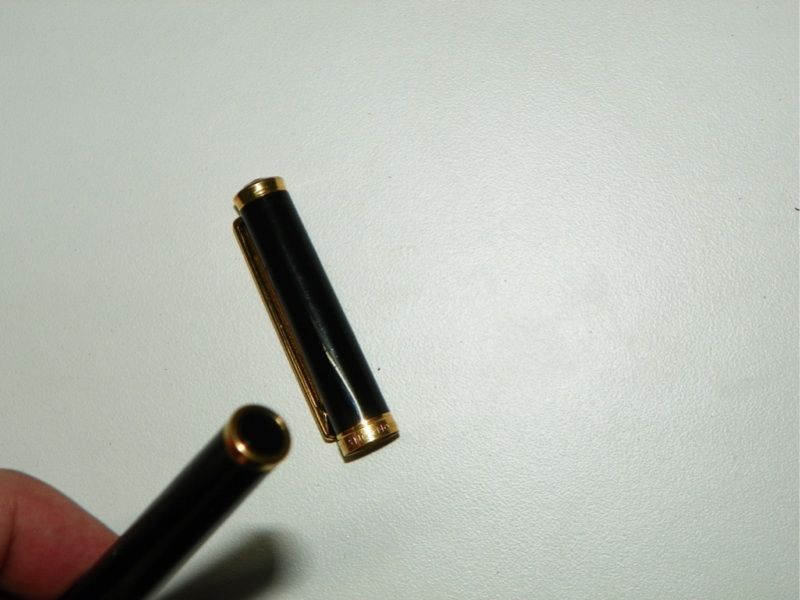 Mont Blanc Noblesse Oblige 18K Gold Plated 1980s Black Laquer Color 