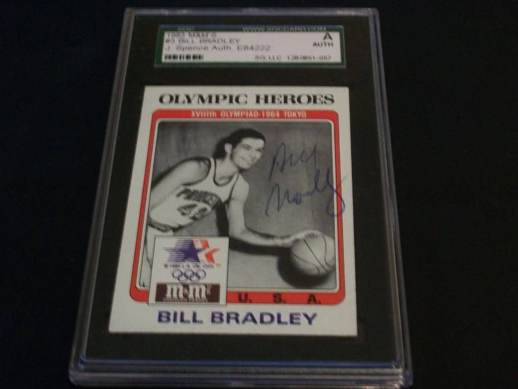 Bill Bradley Auto Signed 1983 M M Card 3 JSA SGC B