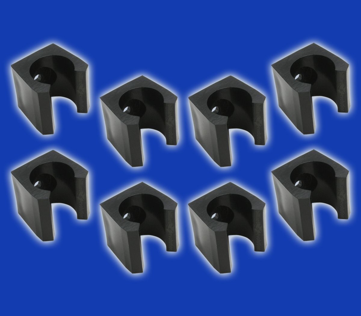 Small Cue Clips for Pool Cue Racks 8 Replacement Clips