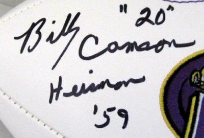 Billy Cannon Autographed LSU Tigers Logo Football Heisman 59 SI