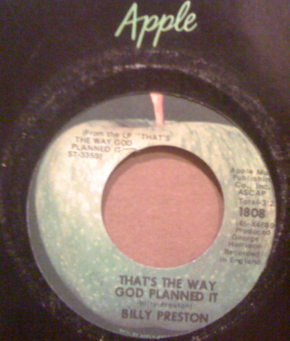 Billy Preston Thats The Way God Planned It Apple 1808 Beatles