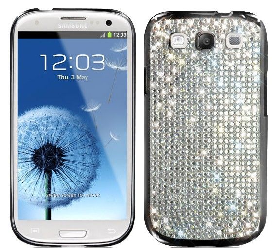 Real Diamond Bling Bling Case Cover for Samsung Galaxy S3 s III i9300 