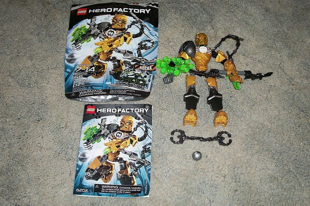 Lego Bionicle Hero Factory 6202 Rocka Canister Instr