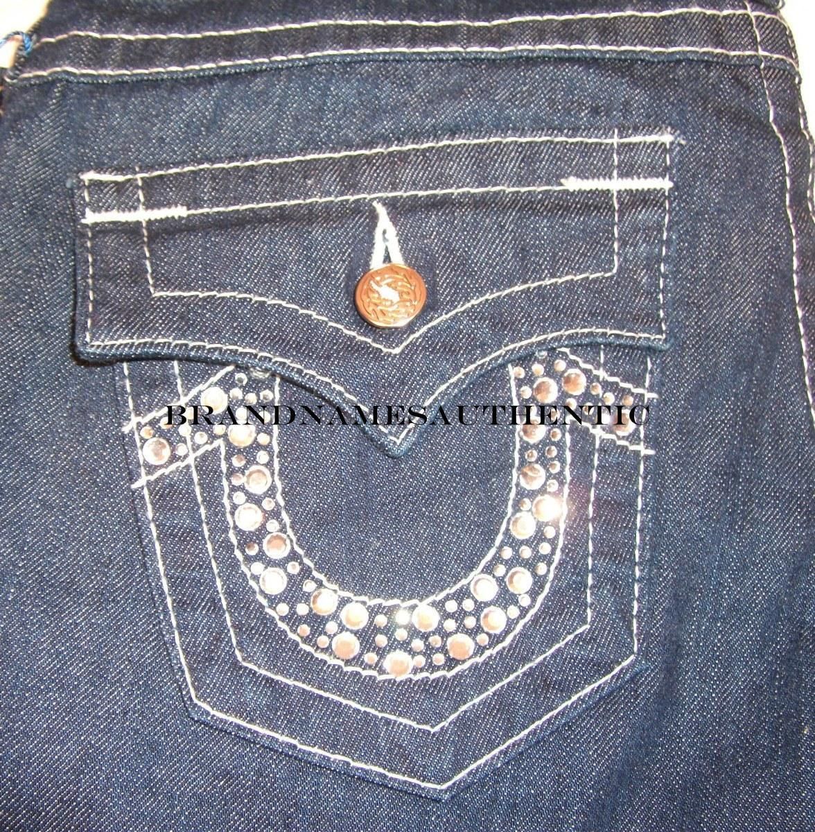 rhinestone true religion jeans