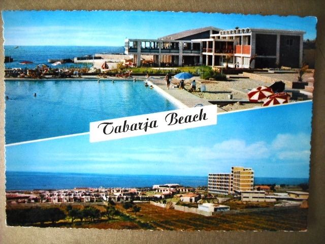 Lebanon Lebanese Beirut ORG Postcard Tabarja Beach