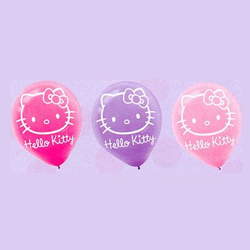 Hello Kitty Birthday Party Supplies Latex Balloons