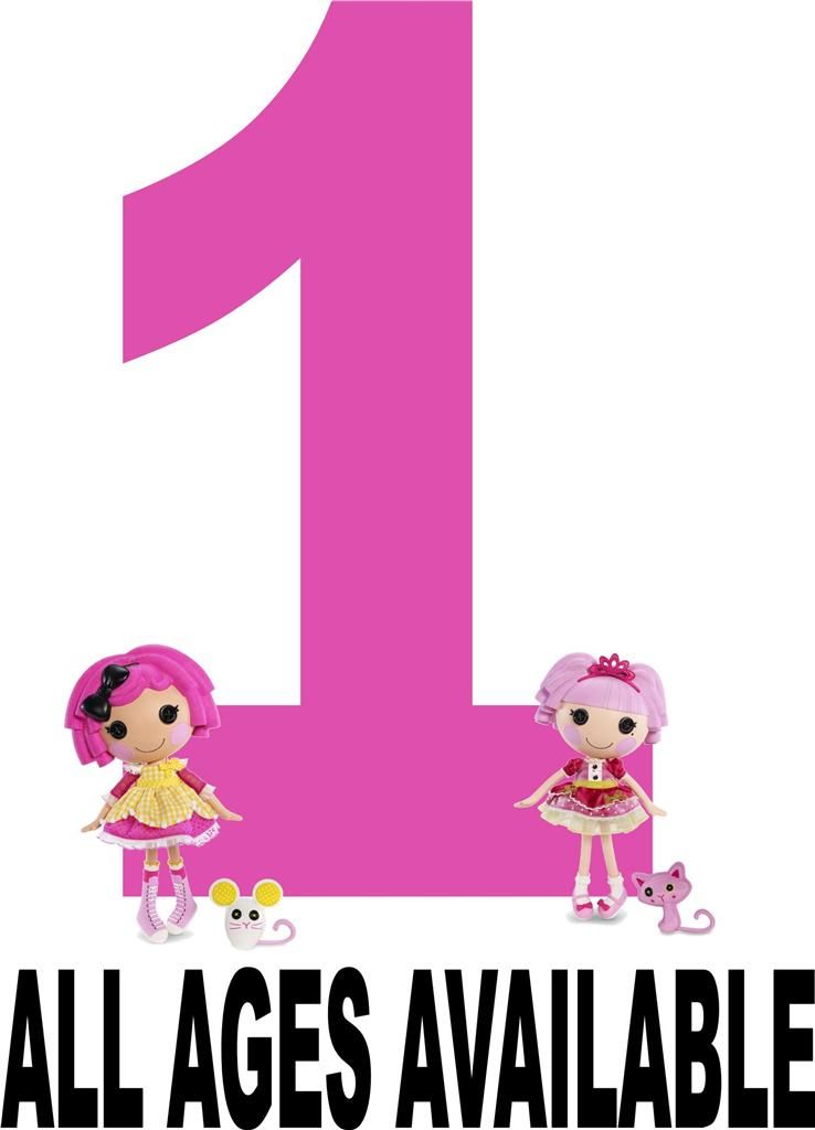 Lalaloopsy Birthday or Everyday Iron on Transfer