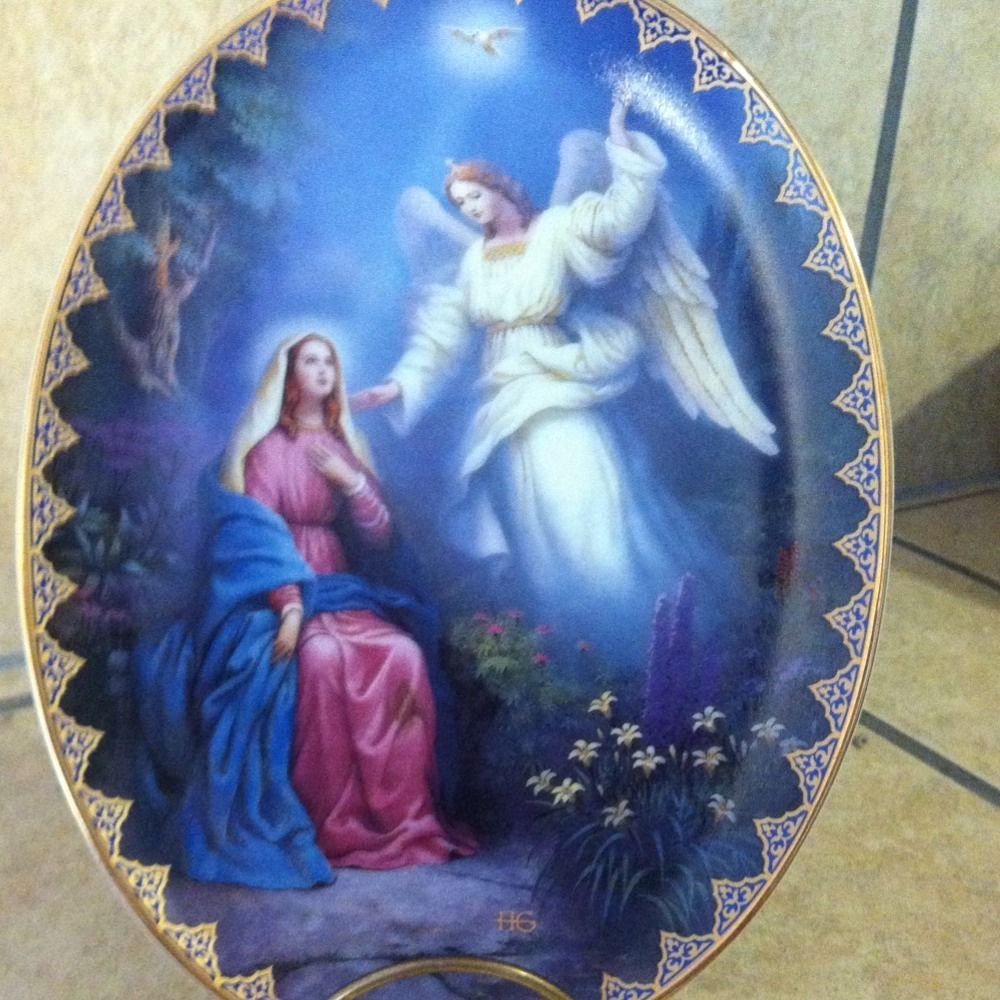 The Annunciation The Blessed Mother Decorative Plate Bradford Exchange