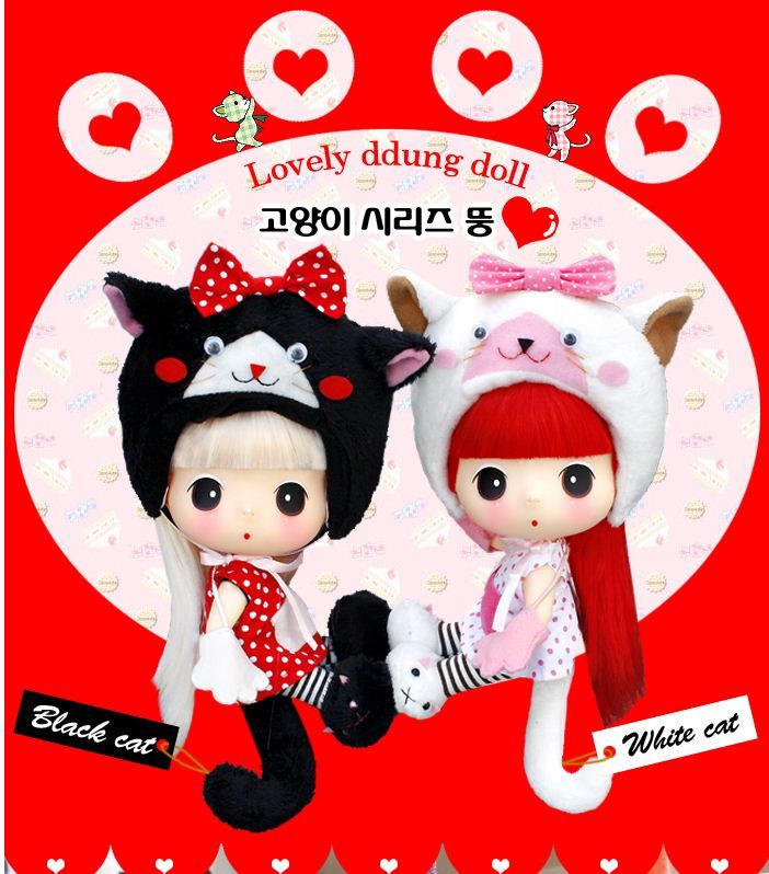   Holiday Amazing Pretty Cute Doll Figure DDUNG 18cm *Black cat ddung