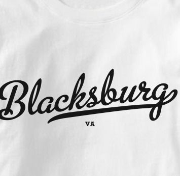 Blacksburg Virginia VA Metro Hometown Souve T Shirt XL