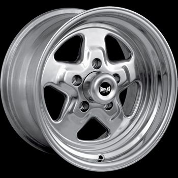 17x7 Polished Wheel Ridler Pro Star 5x4 75 Chevy Rims