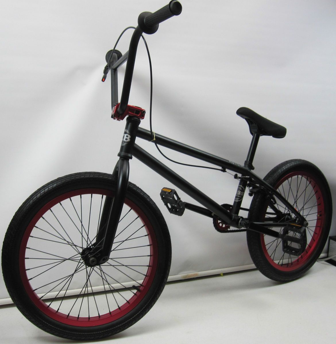 Eastern Bikes Boss BMX Bike Matte Black with Red 20 Inch