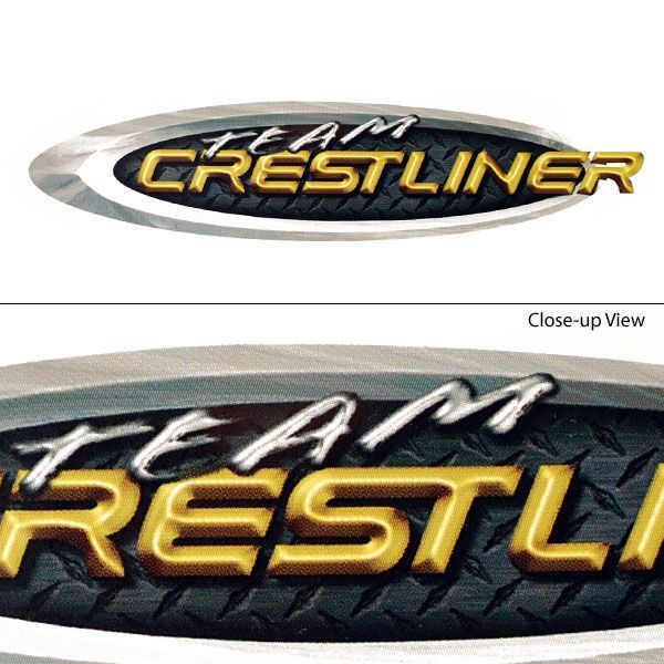 Crestliner 133351 01 Team Crestliner Vinyl Boat Decal