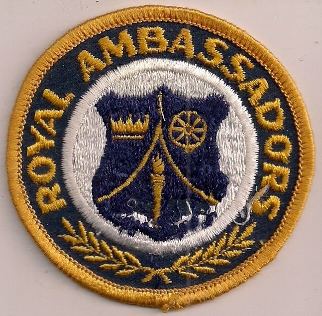  Blue Gold White Royal Ambassadors Patch