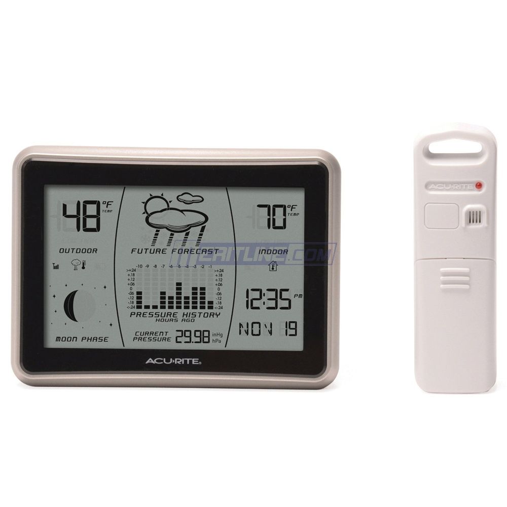 Acurite 6 Digital Weather Station with Forecast Temperature Clock 