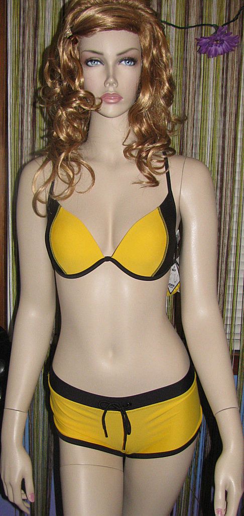 New Body Glove Push Up Love Bra Bikini Swimsuit Surf Rider Side Kick M 