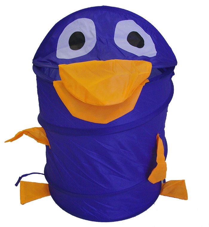 New Blue Duck Animals Laundry Bin Hamper Storage Basket