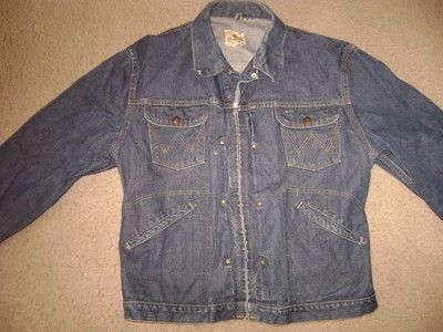 Wrangler Blue Bell Denim Motorcycle Jacket