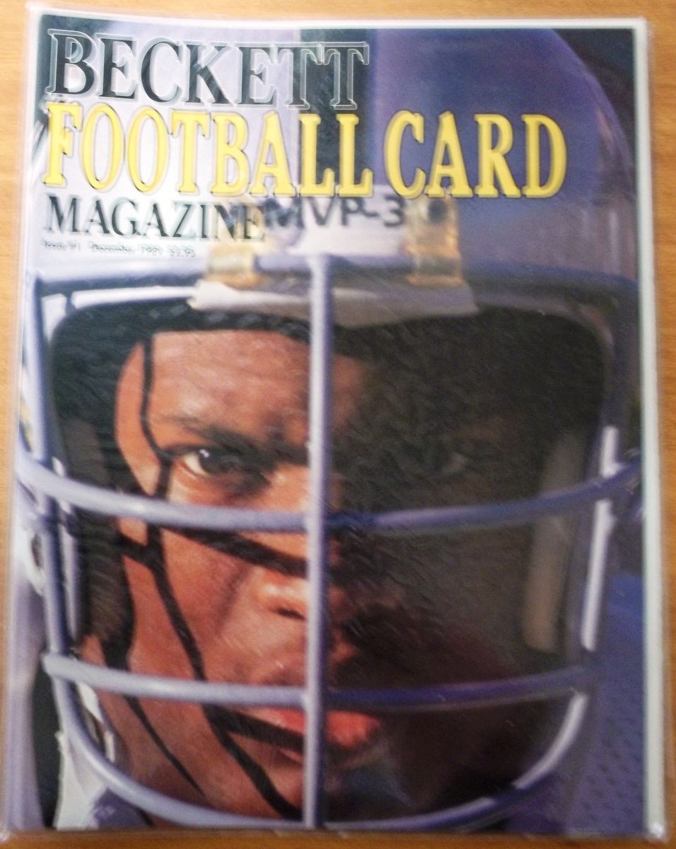 Bo Jackson Football Beckett Issue 1 Vincent Edward