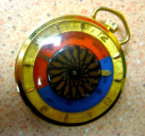 Borel 64 NY Worlds Fair Kaleidoscope Windup Pocket Watch