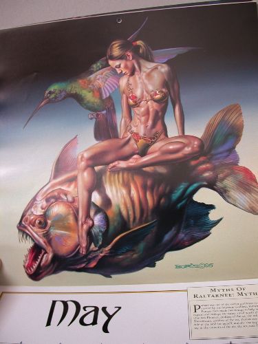 1996 New SEALED Boris Vallejo Fantasy Calendar