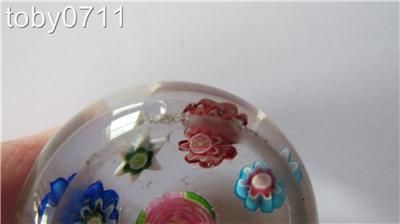 vintage clichy rose millefiore paperweight c1850