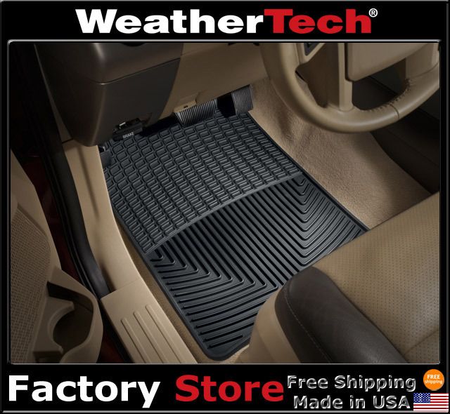 WeatherTech All Weather Floor Mats 2003 2011 Ford Expedition Black