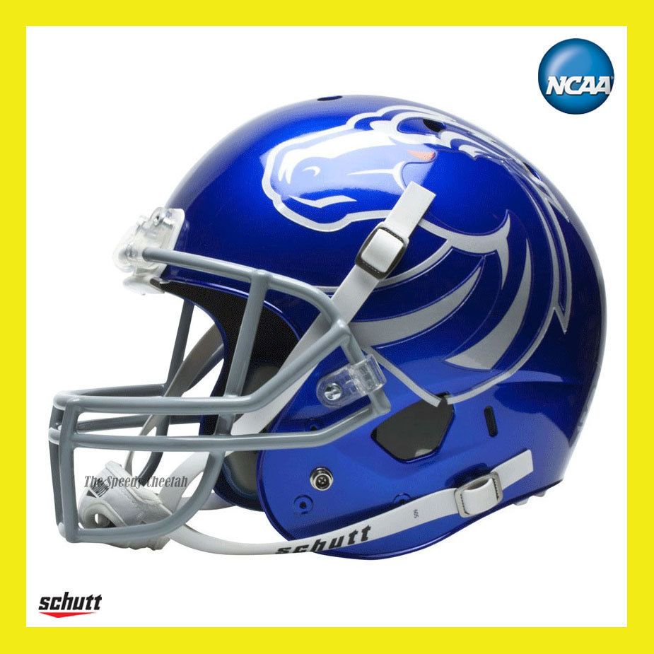 BOISE STATE BRONCOS BLUE COMBAT FULL SIZE XP REPLICA FOOTBALL HELMET 