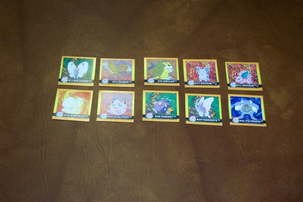  RARE Pokemon Artbox Collector Stickers Cards