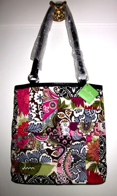   it vera bradley patchwork medley tote fall limited edition 2010 htf
