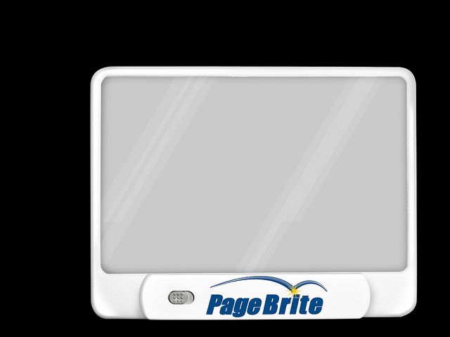   BRITE ULTRA SLIM BOOK LIGHT & MAGNIFIER WITH 4 SUPER BRIGHT LED LIGHTS