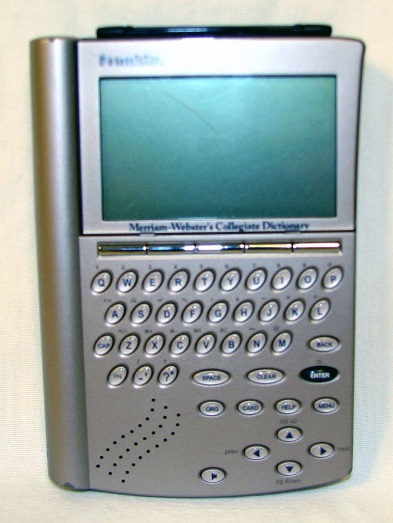 Franklin Speaking Digital Merriam ster Dictionary SCD 1870 SCD on
