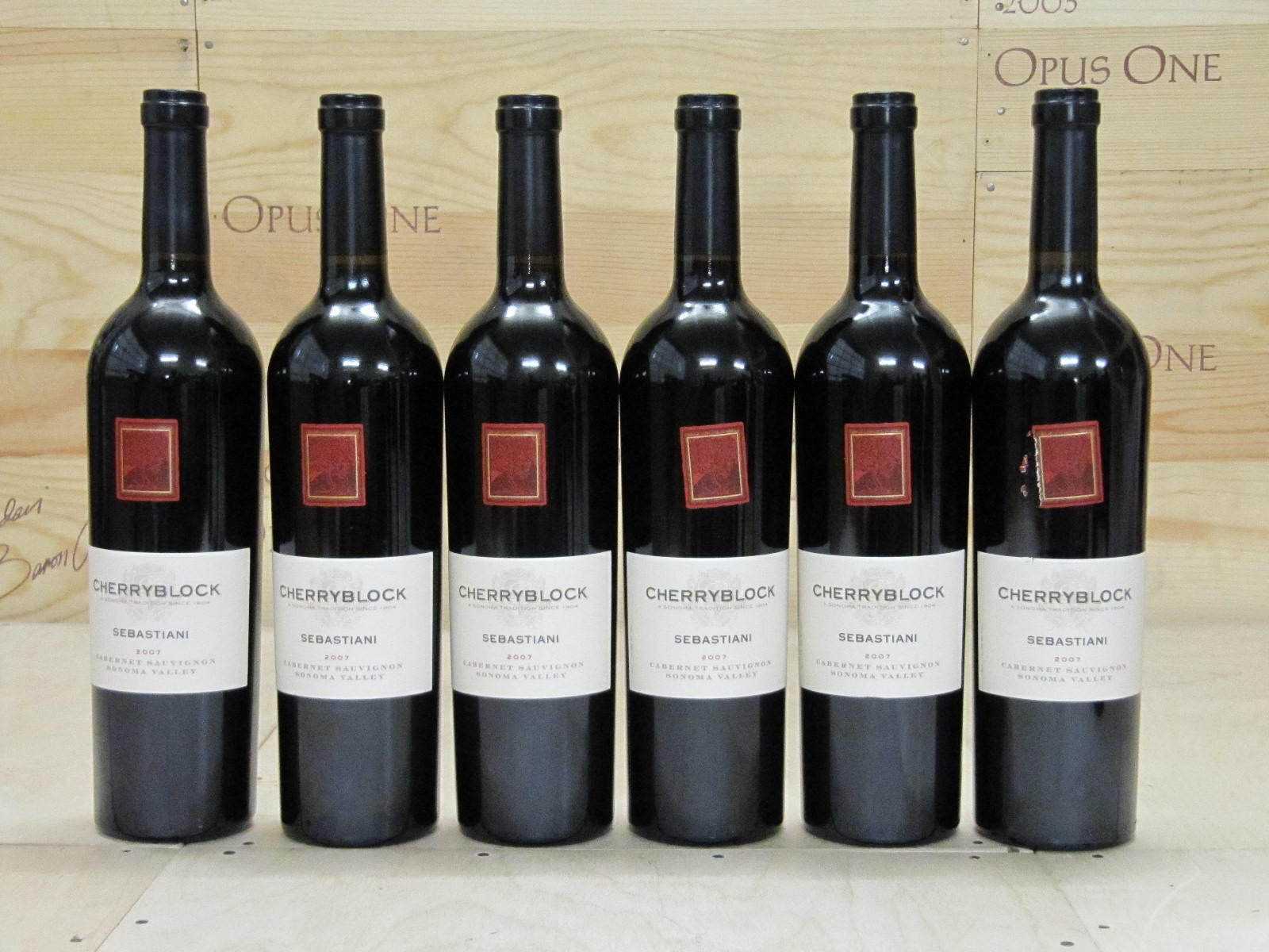 Bottles 2007 Sebastiani Cherryblock Cabernet Sauvignon WS 92