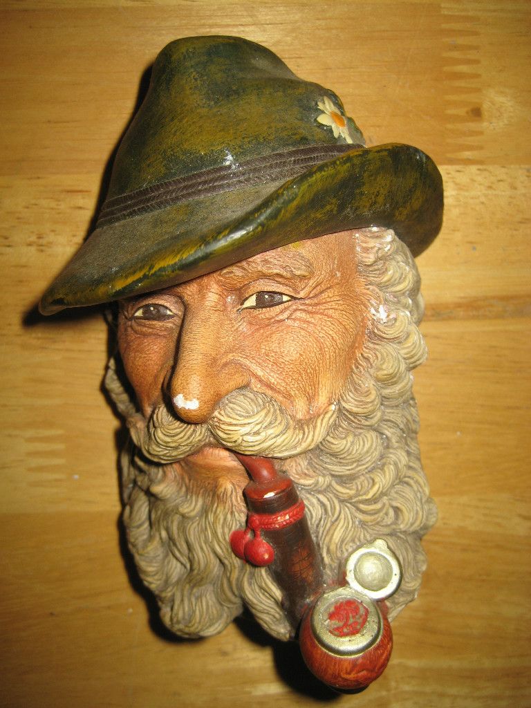 Bossons Bosson Heads England Congleton Chalkware Pipe Smoker