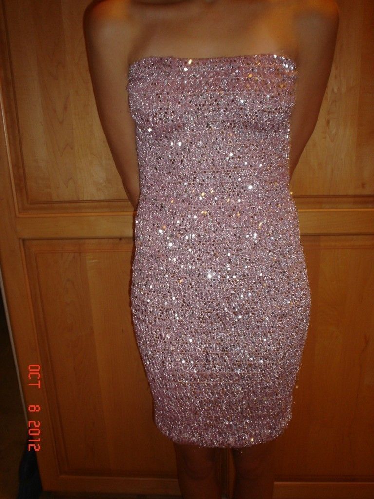 Pink sequin dress in Dresses