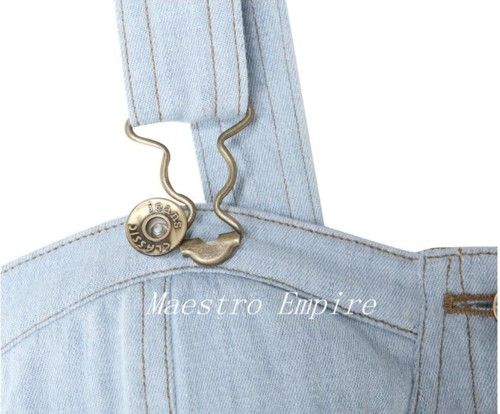   Grunge Rockabilly Festival Crop Emo Denim Jean Retro Bralet Top