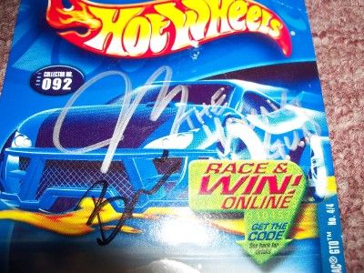 HOT WHEELS SIGNED BY JARROD AND BRANDI AS SEEN ON STORAGE WARS