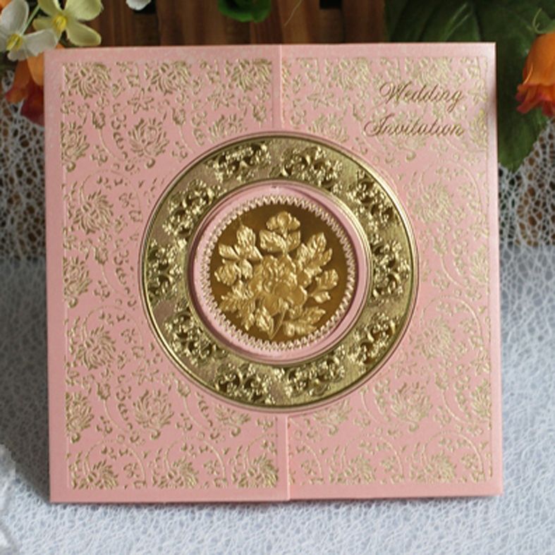 100PINK Favor Invitations Wedding Invitations 5 9x5 9